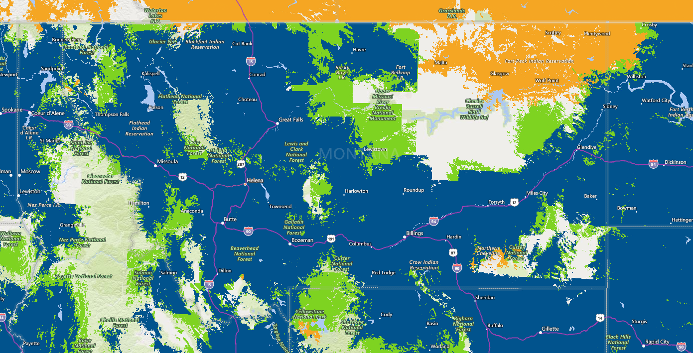AT&T coverage area